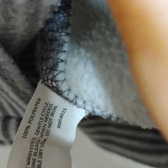 Old Navy Gray Striped Full Zip Vest Women's XS - Picture 6 of 6